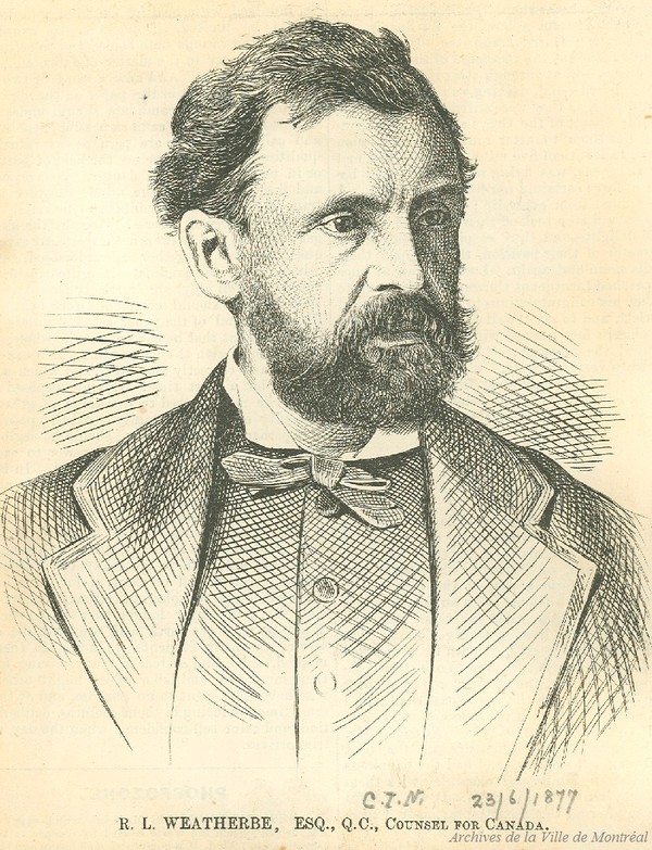 Titre original :  Sir Robert Linton Weatherbe . - 1877 - Archives de Montréal