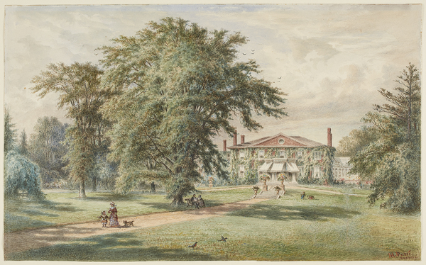 Titre original :  Henri Perré, The Grange, c. 1880. Watercolour, opaque watercolour, graphite on paper. Sheet: 31.4 x 51 cm. Art Gallery of Ontario, Goldwin Smith Collection, 1911. Image © 2018 Art Gallery of Ontario.