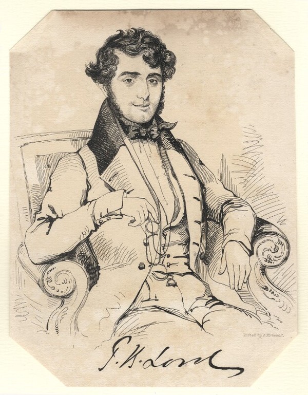 Titre original :  John Keast Lord by John Kirkwood - etching, 1840s. Bequeathed by L.M. Griffiths, 1924. Reference Collection of the National Portrait Gallery. NPG D7665. https://www.npg.org.uk/collections/search/portrait/mw41618/John-Keast-Lord?