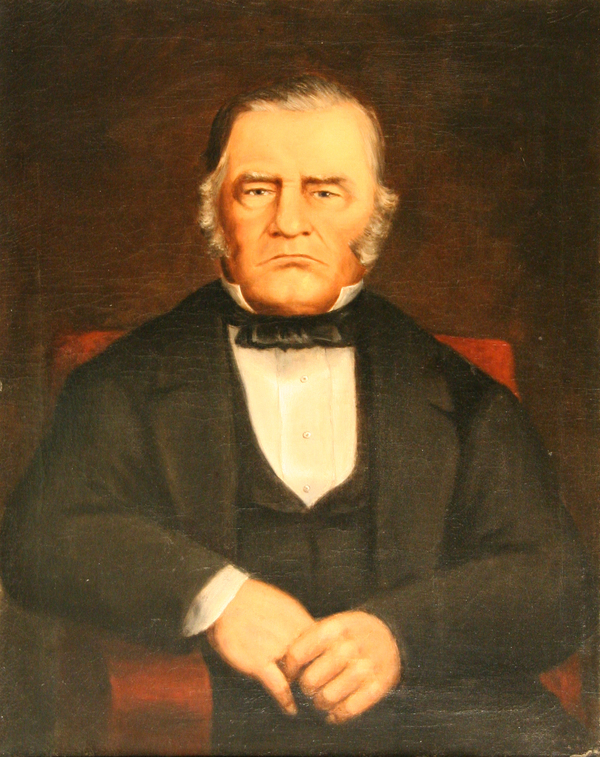 Original title:  Robert Harris. 
The Honourable James Yeo, Born in England, Prominent Shipbuilder on Prince Edward Island, c. 1875.
oil on canvas
Gift of Robert Harris Trust, 1965. 
Collection of Confederation Centre Art Gallery, CAGH-215.

L'Honorable James Yeo, né en Angleterre, constructeur naval bien en vue à l'Île-du-Prince-Édouard, v. 1875. 
huile sur toile
Don de la Fondation Robert Harris, 1965.
Collection du Musée d'art du Centre de la Confédération , CAG H-215.