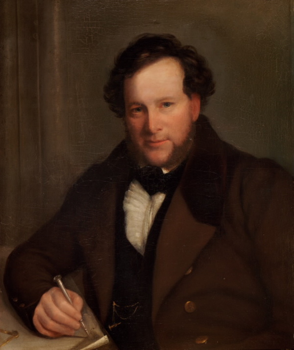 Titre original :  William Thomas, architect, engineer, surveyor, born 1799 in Suffolk, England; died 26 December 1860 in Toronto, Ont.
Rights and Licenses: Public Domain.
Toronto Reference Library, Baldwin Collection, Call Number/Accession Number: X 11 Fra. 