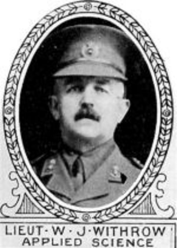 Original title:  Photo of William Withrow. From: The Varsity Magazine Supplement Fourth Edition 1918 published by The Students Administrative Council, University of Toronto.  
Submitted for the Soldiers' Tower Committee, University of Toronto, by Operation Picture Me.