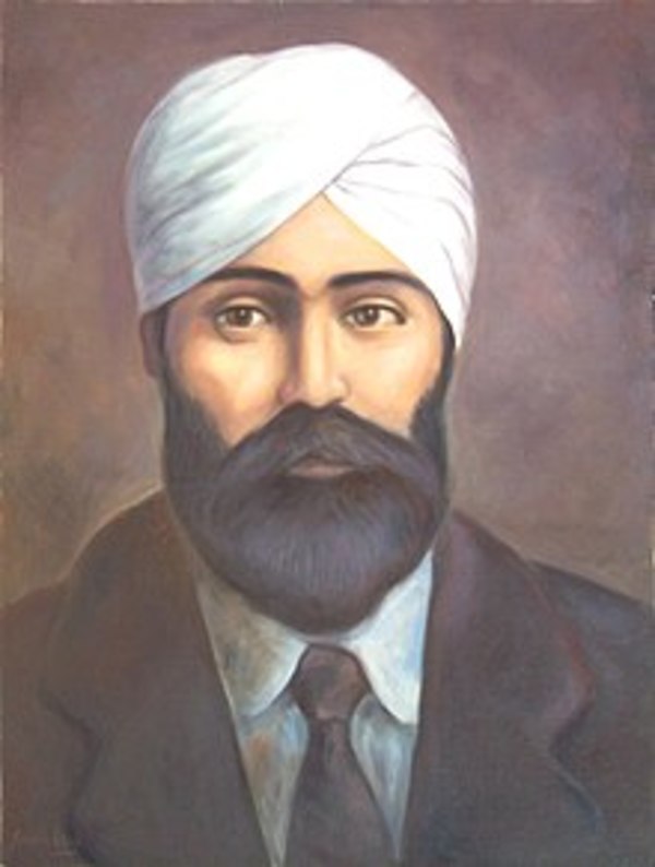 Titre original :  Portrait painting of Mewa Singh by Jarnail Singh.

Used under a Creative Commons Attribution-ShareAlike 4.0 International (CC BY-SA 4.0) license: https://creativecommons.org/licenses/by-sa/4.0/. 
