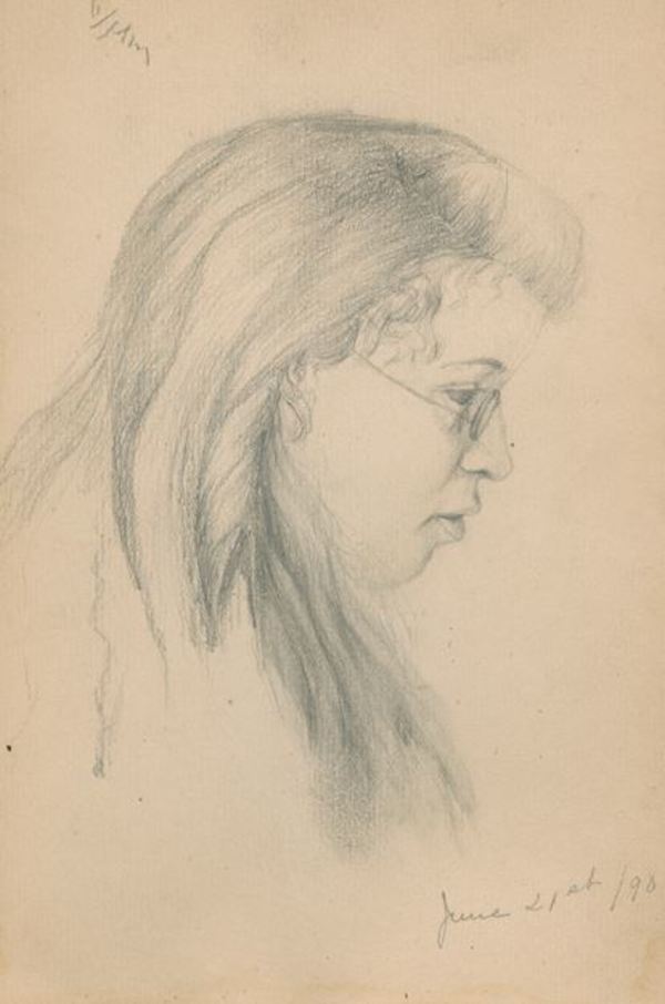 Titre original :  Portrait of Greta Ogden, 1890, by her sister, Ethel Ogden, Collection of the Owens Art Gallery, Mount Allison University. Image supplied by the author.