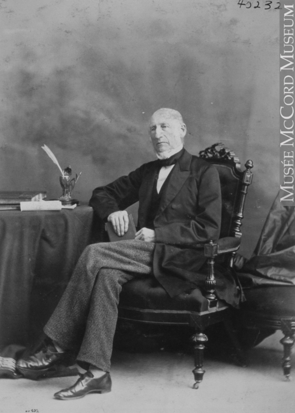 Original title:  Photograph Judge Bliss, Montreal, QC, 1869 William Notman (1826-1891) 1869, 19th century Silver salts on paper mounted on paper - Albumen process 13.7 x 10 cm Purchase from Associated Screen News Ltd. I-40232.1 © McCord Museum Keywords:  male (26812) , Photograph (77678) , portrait (53878)