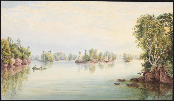 Titre original :  Les Mille-Îles près de Gananoque. 