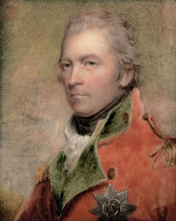 Titre original :    Description English: Charles Lennox, 4th Duke of Richmond and Lennox KG, in scarlet coat with green facings and gold epaulettes, wearing the breast-star of the Order of the Garter, signed and dated 'Copied by H Collen 1823', Date 1823(1823) Source http://www.christies.com/LotFinder/lot_details.aspx?intObjectID=4947788 Author Henry Collen (1797–1879) after Henry Hoppner Meyer Permission (Reusing this file) PD

