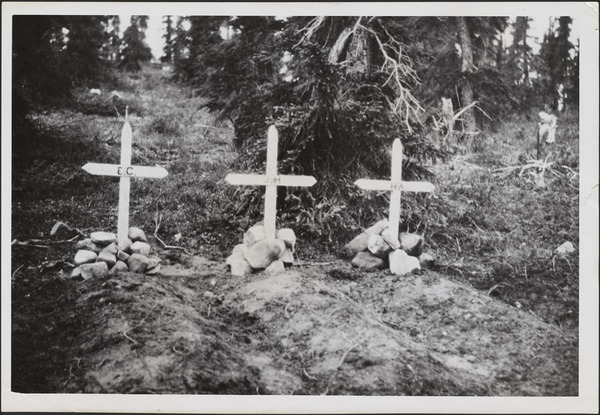 Titre original :  Graves of John Hornby, Edgar Vernon Christian and Harold Adlard. 