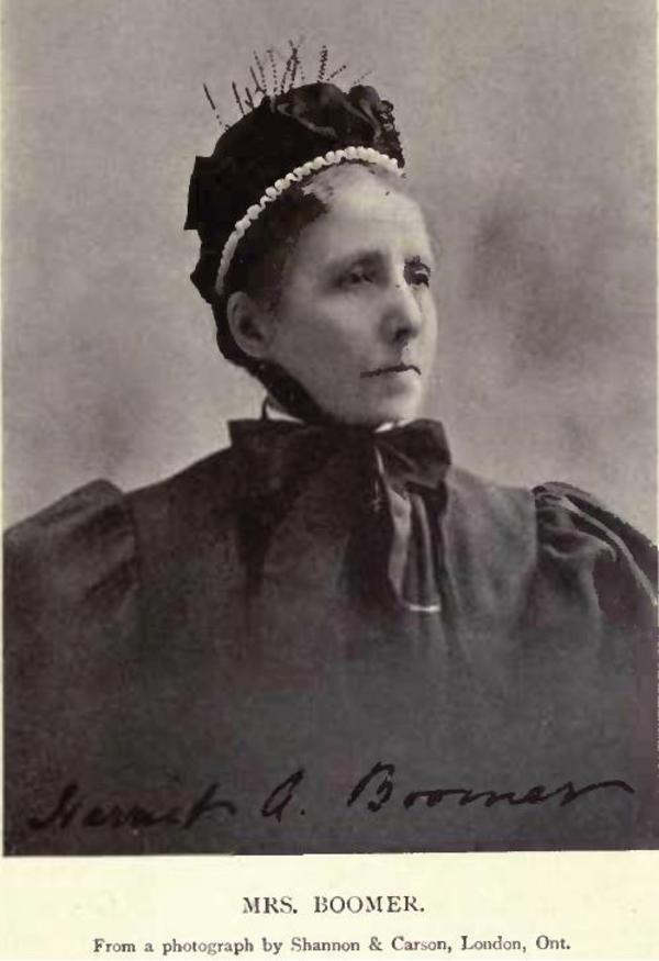 Original title:    Description English: Mrs Harriet A Boomer by Shannon & Carson Date 8 June 2011 Source Morgan, Henry James Types of Canadian women and of women who are or have been connected with Canada : (Toronto, 1903) [1] Author Shannon & Carson, London, Ont.

