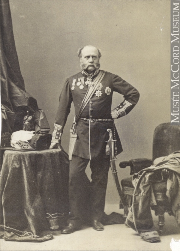 Titre original :  Photograph Major General Sir Charles Ashe Windham, about 1880 1875-1885, 19th century Silver salts on paper mounted on card - Albumen process 13.9 x 10 cm Gift of Mr. Stanley G. Triggs N-0000.817.4 © McCord Museum Keywords:  male (26812) , Photograph (77678) , portrait (53878)