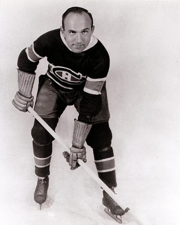 Original title:  Howie Morenz, centre of the Montreal Canadiens of the NHL from 1923 to 1934 and again from 1936 to 1937. Photo circa 1936-37.