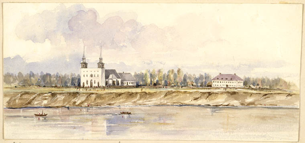 Titre original&nbsp;:  MIKAN 2836247 : St. Boniface, Red River Settlement. 