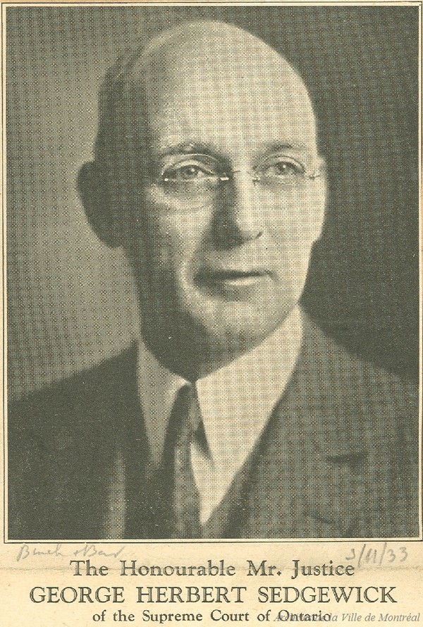 Original title:  George Herbert Sedgewick . - 1933